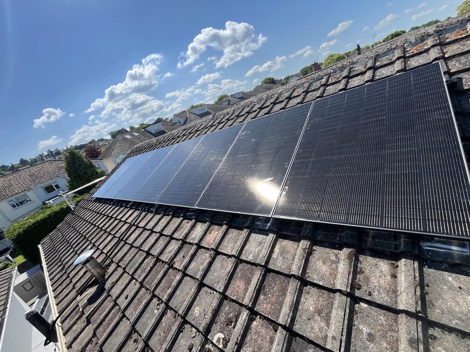 Solar Panels on a House Roof Dublin