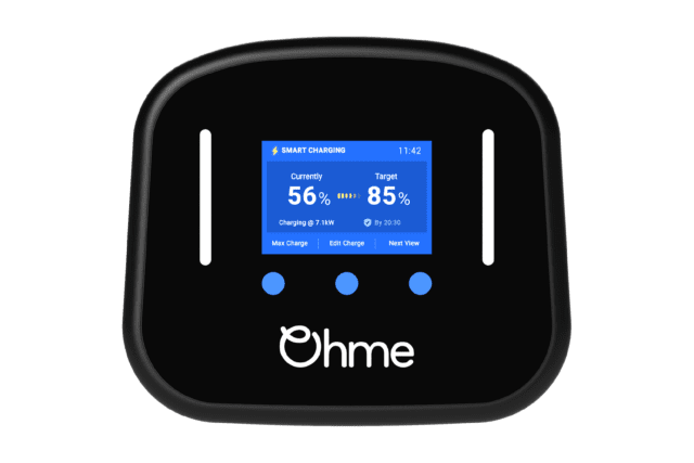 Ohme Home Pro EV Charger - Ohme - Supply Only - 7.4kW - Tethered (8m) - Black