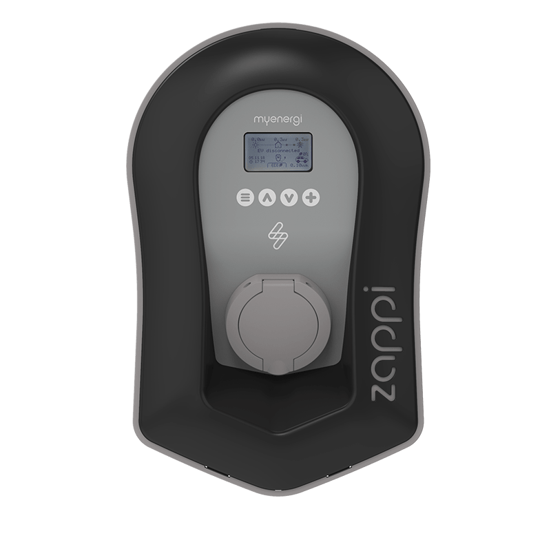 Zappi EV Charger - Zappi Supply Only 7KW Untethered Black Integrated Hub