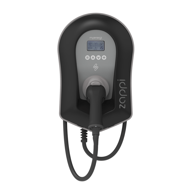 Zappi EV Charger - Zappi Supply Only 7kw Tethered Black